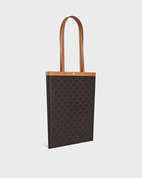 MEDIUM FLAT SHOPPER IN Toile Triomphe - MIEL - TRIOMPHE CANVAS - 2 | CELINE