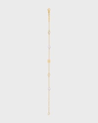 Les Perles Celine Bracelet in Resin Pearls, Strass and Brass with Gold Finish - GOLD / IVORY -  - 2 | CELINE