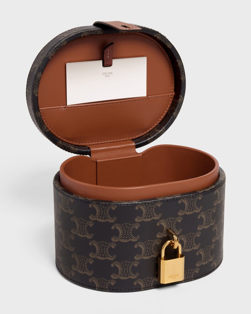 バニティーケース / トリオンフキャンバス＆カーフスキン - タン - トリオンフ キャンバス コレクション - 1 | CELINE
