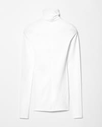 high neck top IN cotton jersey - OPTIC WHITE -  - 2 | CELINE