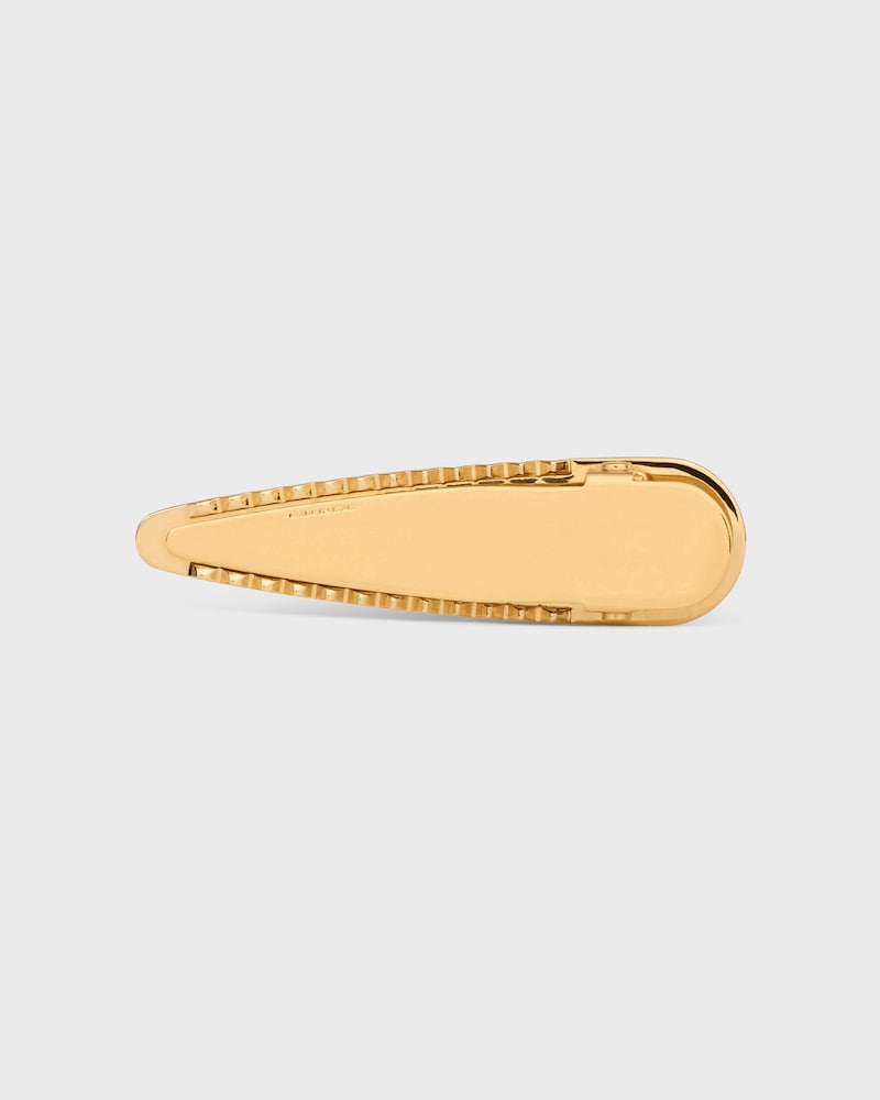 BARRETTE À CHEVEUX CELINE EN ACIER, ZAMAK ET VERNIS - Marron / Doré - ACCESSOIRES CHEVEUX - 1 | CELINE