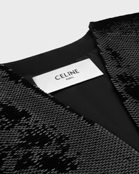 embroidered bolero jacket IN wool gabardine - BLACK -  - 2 | CELINE