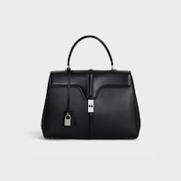 Classique 16 Bag in satinated calfskin - BLACK - MÁS - 1 | CELINE