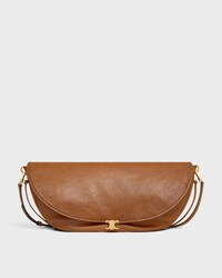 HALFMOON SOFT TRIOMPHE BAG IN SUPPLE SHINY LAMBSKIN - SOFT TAN - SOFT TRIOMPHE - 1 | CELINE