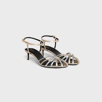 CELINE TRIOMPHE SANDALEN AUS LAMINIERTEM KALBSLEDER - PLATIN/SILBER -  - 2 | CELINE