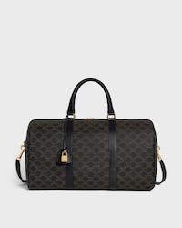 Travel Bag IN Triomphe Canvas AND calfskin - BLACK - CELINE ESSENTIALS - 1 | CELINE