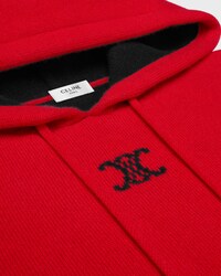 pull à capuche cachemire - RED/BLUE/BLACK -  - 2 | CELINE