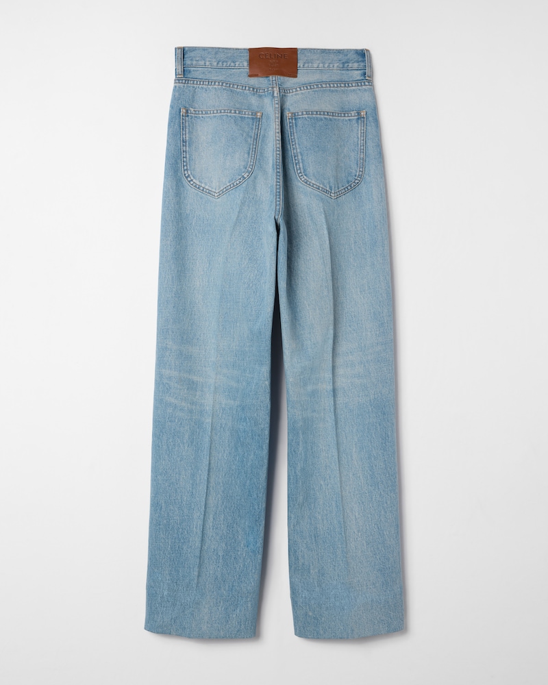 Boyfriend-Jeans 002 aus Baumwolldenim - GLETSCHERBLAU -  - 1 | CELINE