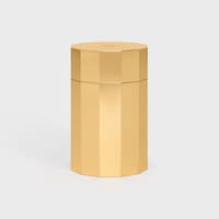 Cotton pot in aluminium - GOLD - CELINE MAISON - 1 | CELINE