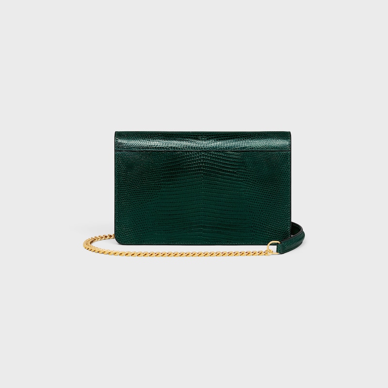 WALLET ON CHAIN MARGO in LIZARD - AMAZONE - MORE LINES - 1 | CELINE