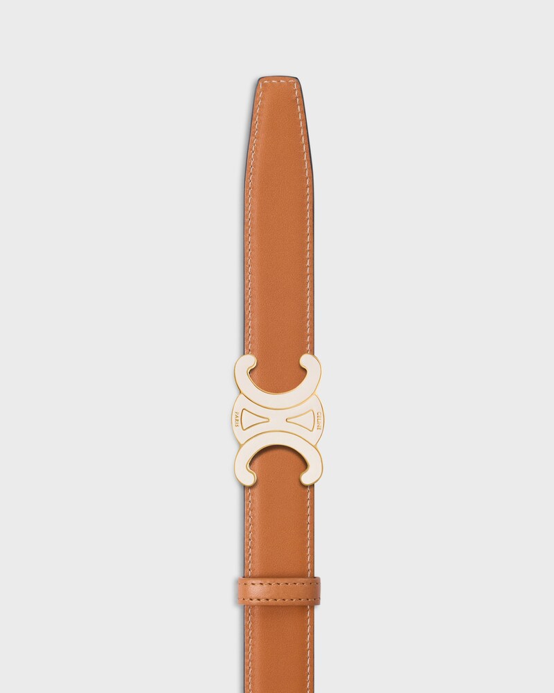 lani&egrave;re de ceinture r&eacute;versible 25MM TAURILLON ET VEAU NATUREL -  -  - 1 | CELINE