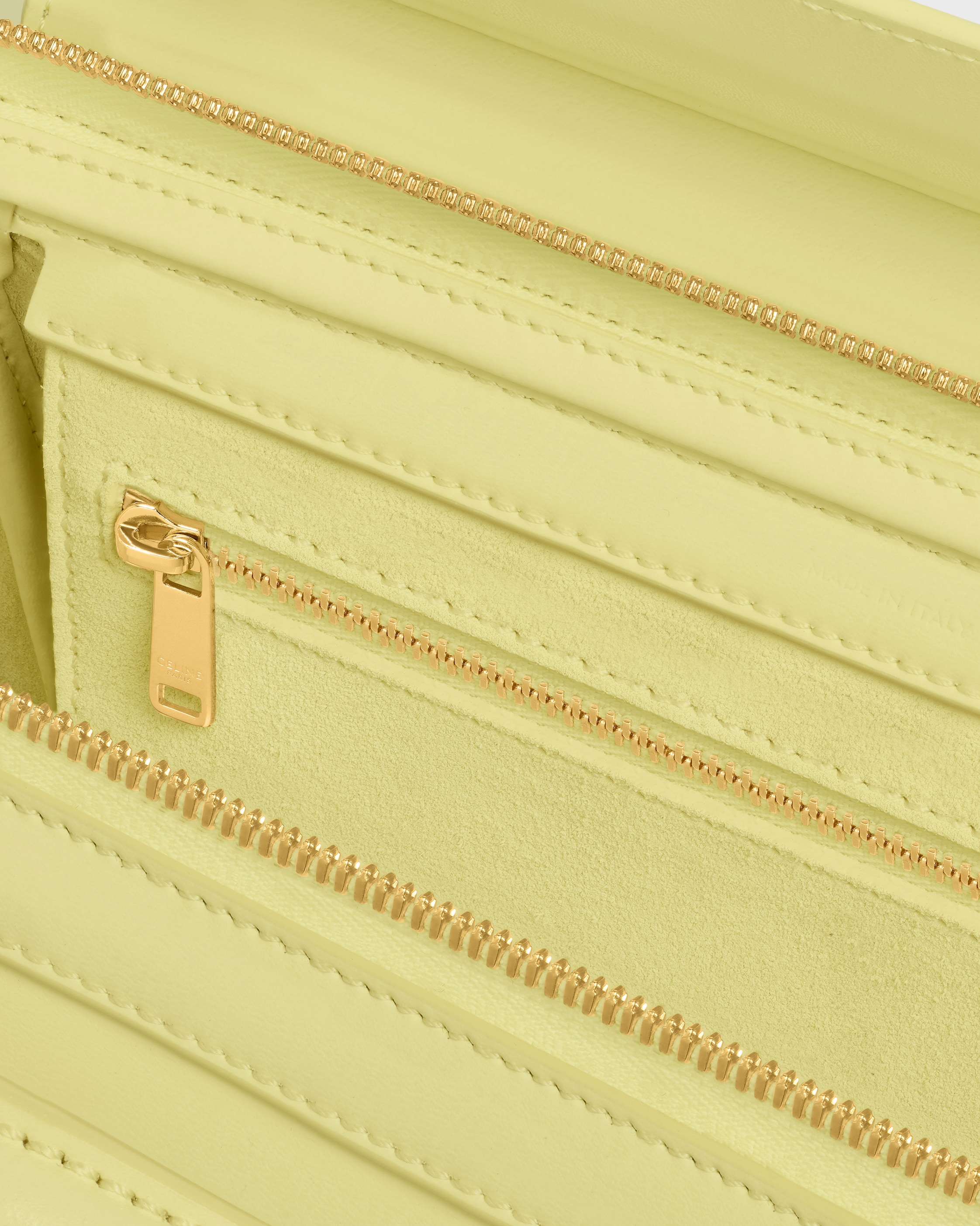 LITTLE LUGGAGE IN SUPPLE SHINY LAMBSKIN - CITRUS | CELINE