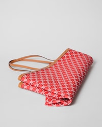 BOLSO SHOPPER GRANDE CON SOLAPA DE LONA TRIOMPHE - ROJO/NEGRO/BLANCO - REGALOS PARA ELLA - 1 | CELINE