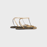 CAGE FLACHE SANDALEN AUS LAMINIERTEM LAMMLEDER - GOLD -  - 2 | CELINE