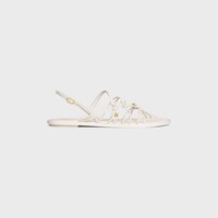 TRIOMPHE KNOTS FLACHE SANDALE AUS ZIEGENLEDER - KREIDE -  - 1 | CELINE