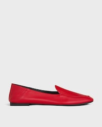 AURA LOAFER IN GOATSKIN - ULTRA RED -  - 1 | CELINE