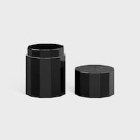 cotton swab pot in aluminium - BLACK - CELINE MAISON - 2 | CELINE