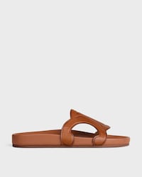 TRIOMPHE SLIDE IN Calfskin - Vegetal Tanning - TAN -  - 1 | CELINE