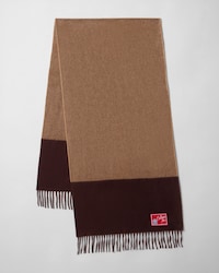 ÉCHARPE EN CACHEMIRE BICOLORE - CHOCOLATE/SAND -  - 2 | CELINE