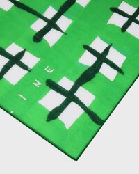 pareo sarong IN tartan cotton - GREEN/WHITE -  - 2 | CELINE