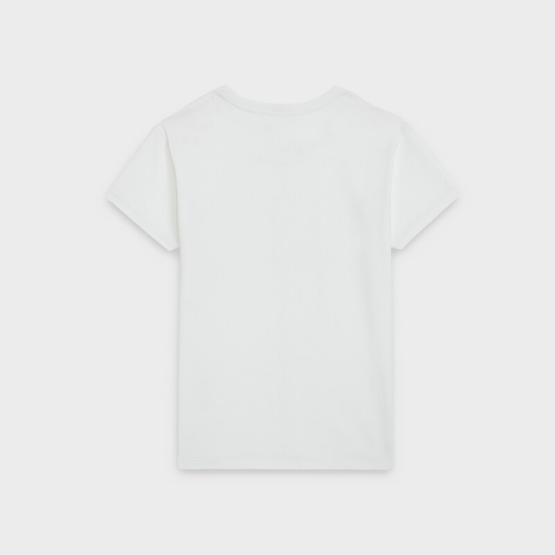 T-SHIRT CELINE COTON - OFF WHITE / BLACK -  - 1 | CELINE