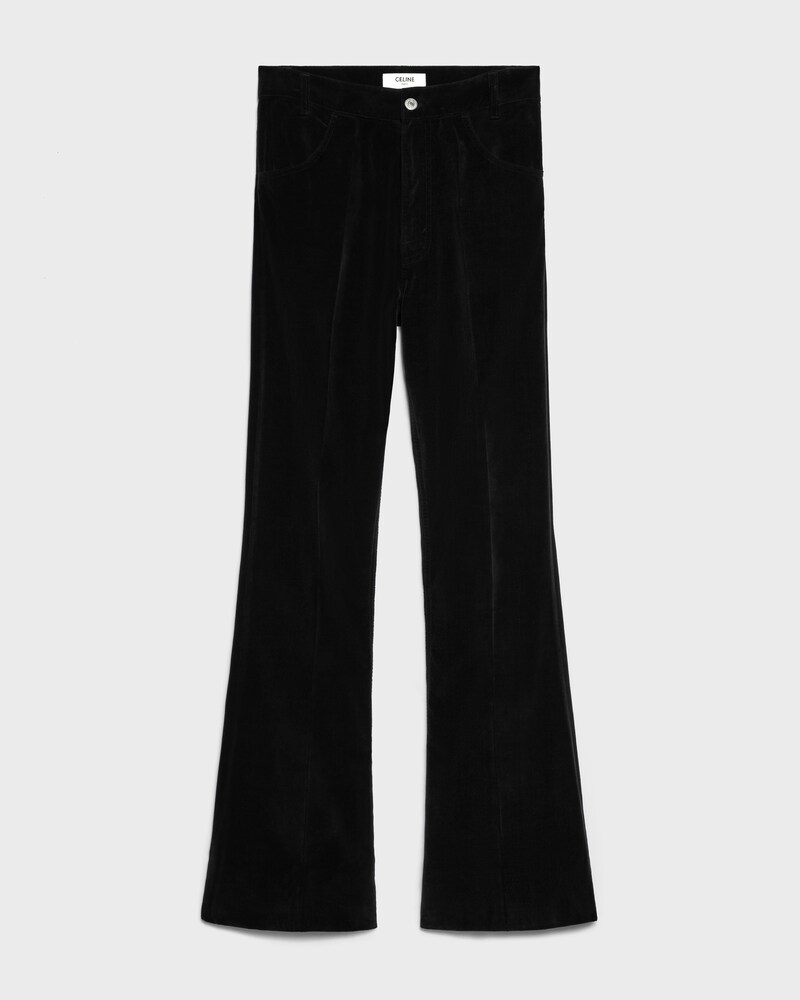 FLARE JEANS 005 IN velvet - BLACK LIGHT STONE WASH -  - 1 | CELINE