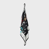 square IN silk twill - BLACK/WHITE/MULTICOLOR -  - 2 | CELINE