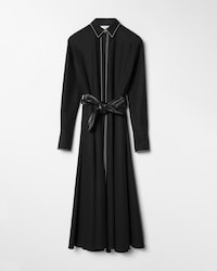 VESTIDO EN TELA DE ALGODÓN - NEGRO -  - 1 | CELINE