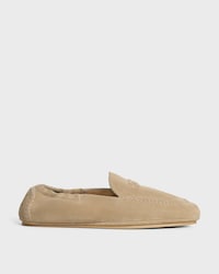 ADAM LOAFER IN SUEDE CALFSKIN - BEIGE -  - 1 | CELINE
