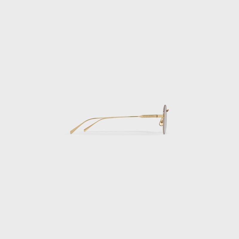 Metal Frame 28 glasses in Metal - Gold / Blue Light Filter -  - 1 | CELINE