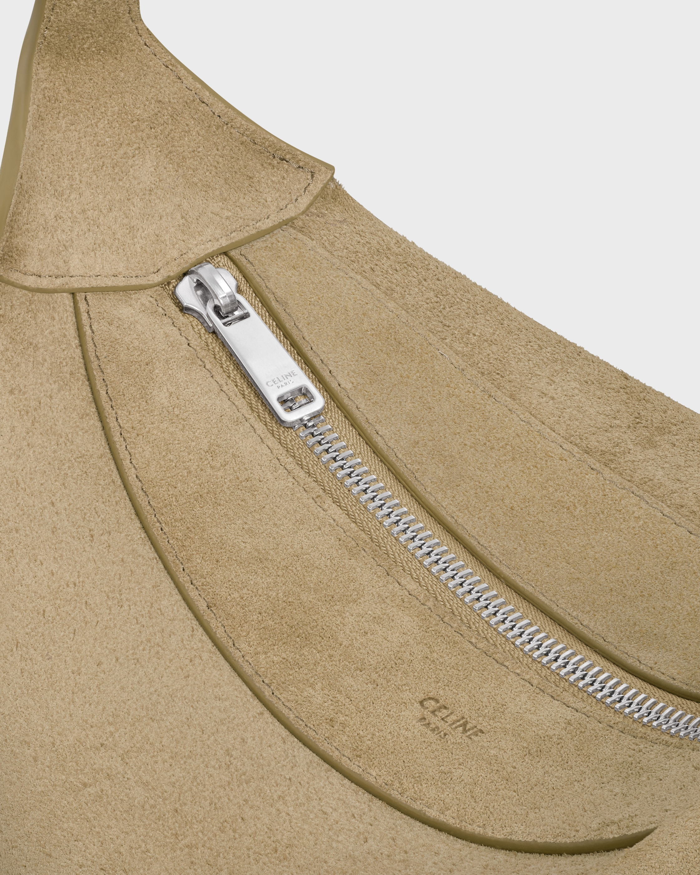 CROSSBODY BAG HARRY IN Suede Calfskin - STONE BEIGE | CELINE