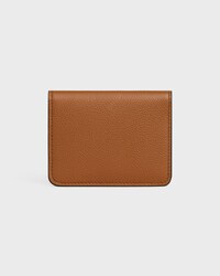 PORTE-CARTES à DEUX VOLETS TRIOMPHE STAMP VEAU SOUPLE GRAINé - SOFT TAN / Crème - PORTE-CARTES - 2 | CELINE