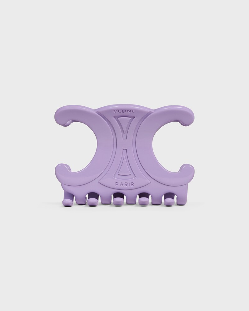 Celine Large Hair Claw in Acetate - LILAC - HAIR ACCESSORIES - 1 | CELINE