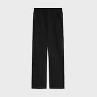 PANTALONES DE ALGODÓN Y TEJIDO DE LINO - NEGRO -  - 1 | CELINE