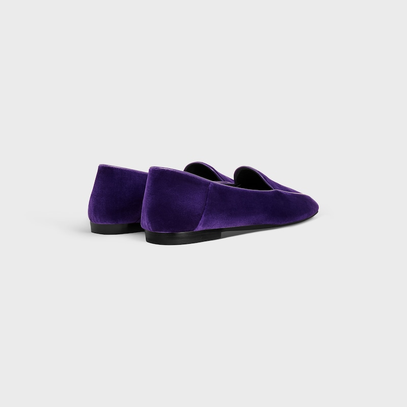 MOCASSIN AURA EN VELOURS - Violet -  - 1 | CELINE