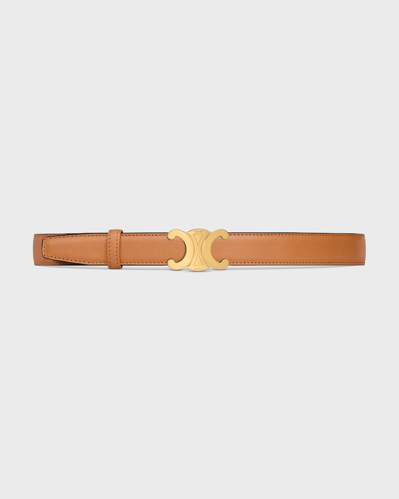 Reversible Strap 25MM IN Natural Calfskin and Triomphe Canvas -  -  - 1 | CELINE