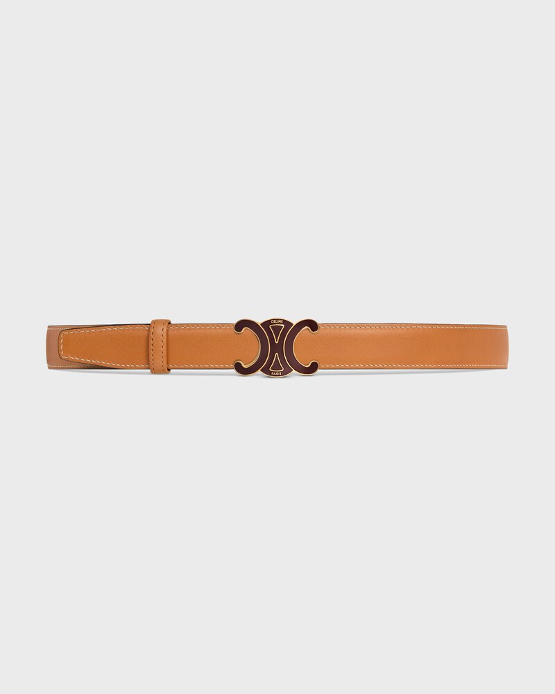 lanière de ceinture réversible 25MM TAURILLON ET VEAU NATUREL -  -  - 1 | CELINE