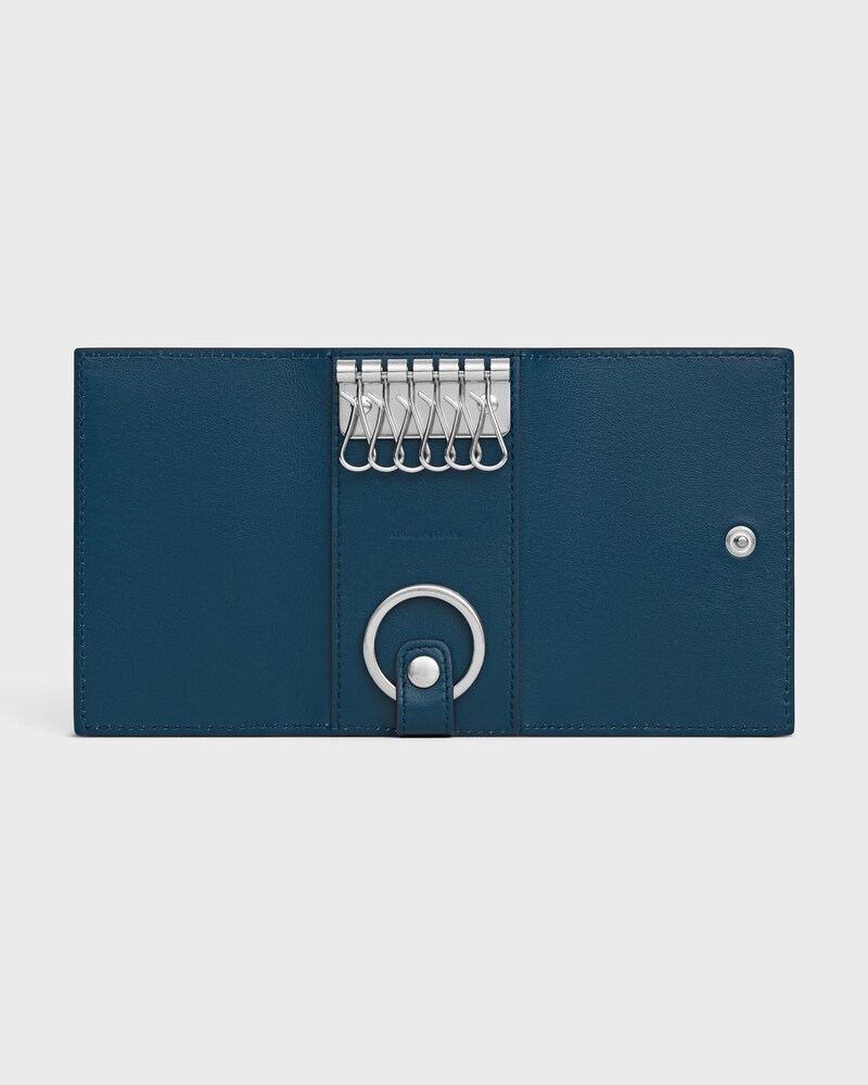 key case IN GRAINED CALFSKIN - TEAL BLUE - OTHER ACCESSORIES - 1 | CELINE