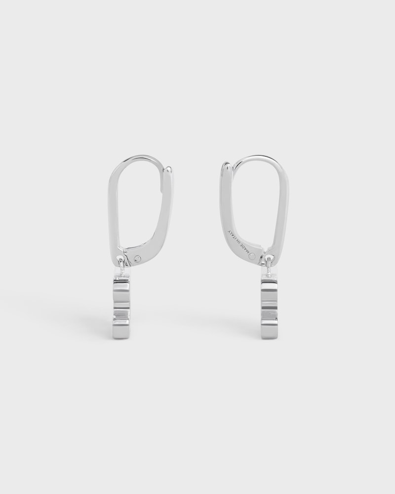 BO Rhinestone Triomphe en Laiton Rhodié et Cristaux - ARGENT - PETITS CADEAUX - 1 | CELINE