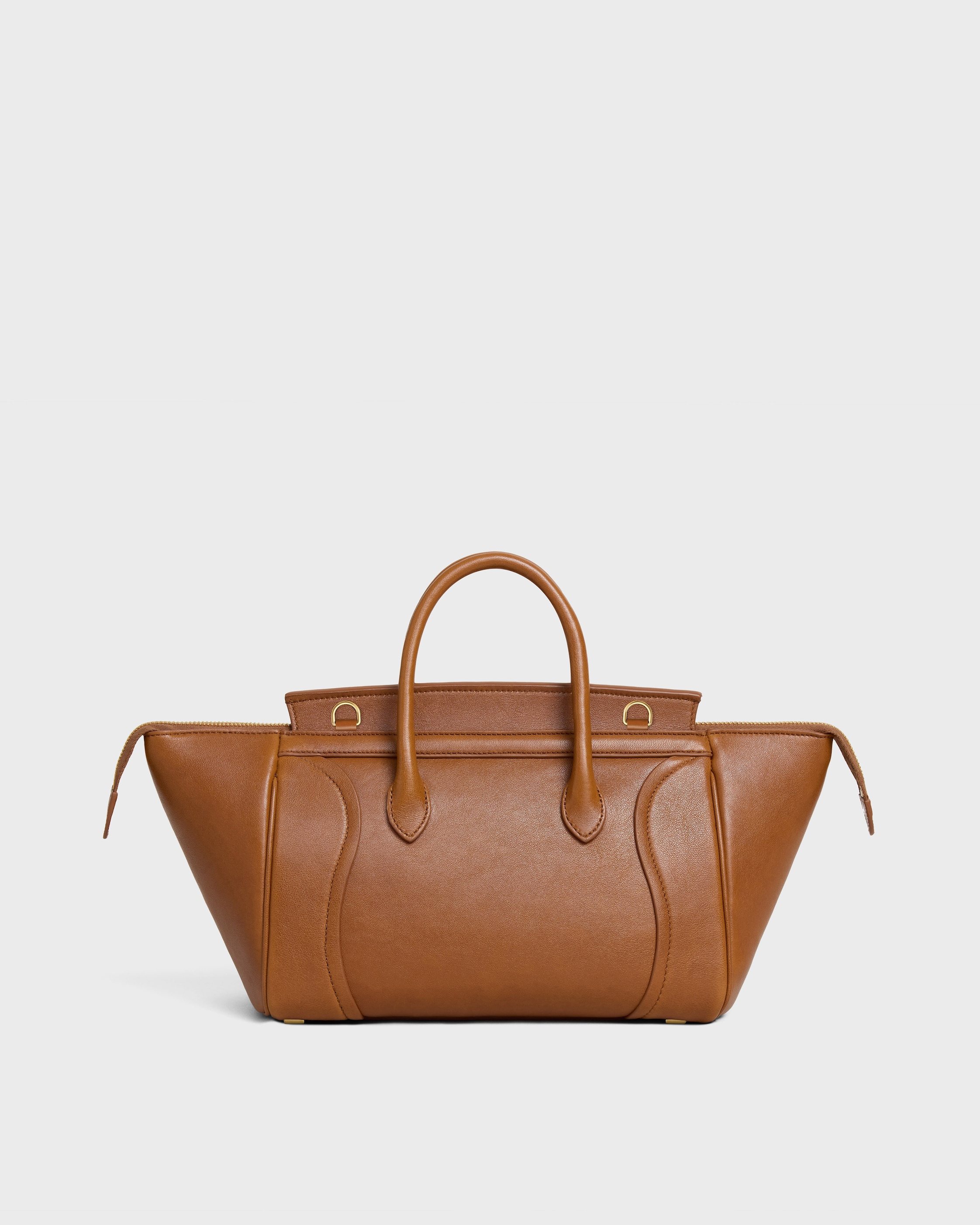 LITTLE LUGGAGE IN SUPPLE SHINY LAMBSKIN - SOFT TAN | CELINE