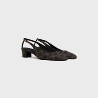 ZAPATO DE SALÓN NEO CITY DE TEJIDO RECUBIERTO TRIOMPHE - NEGRO / MARRÓN -  - 2 | CELINE