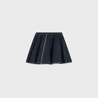 Falda péplum en denim de algodón ligero - LAVADO -  - 2 | CELINE