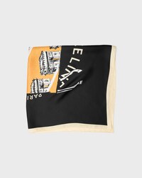square IN CELINE HORSE SILK TWILL - BLACK/ORANGE/OFFWHITE -  - 2 | CELINE