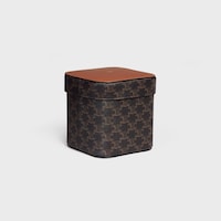 Large Box in Triomphe Canvas and Calfskin - TAN - HOME - 2 | CELINE