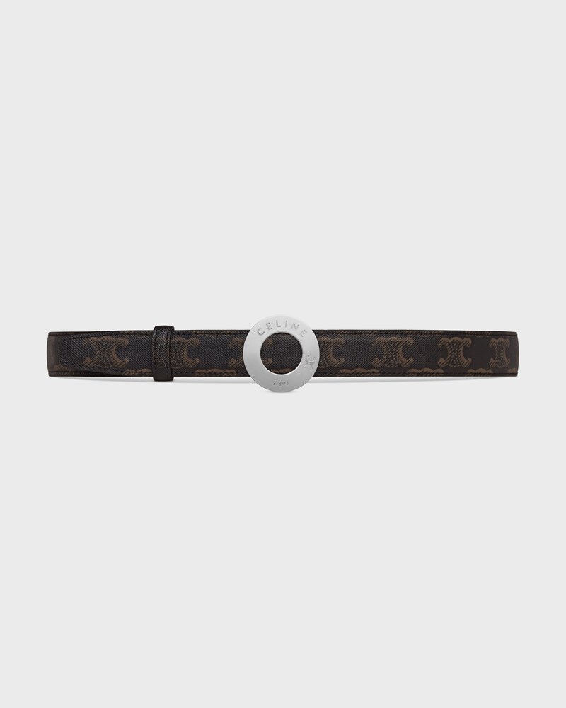 lanière de ceinture réversible 25MM Veau Naturel et toile triomphe -  -  - 1 | CELINE