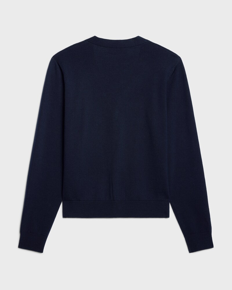 cardigan IN fine wool - NAVY -  - 1 | CELINE