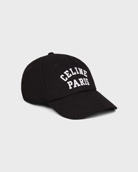 richelieu cap IN cotton twill - BLACK / WHITE -  - 1 | CELINE