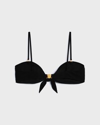 bandeau top em malha mate - BLACK -  - 2 | CELINE
