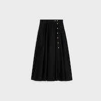jupe twill coton - Noir -  - 1 | CELINE