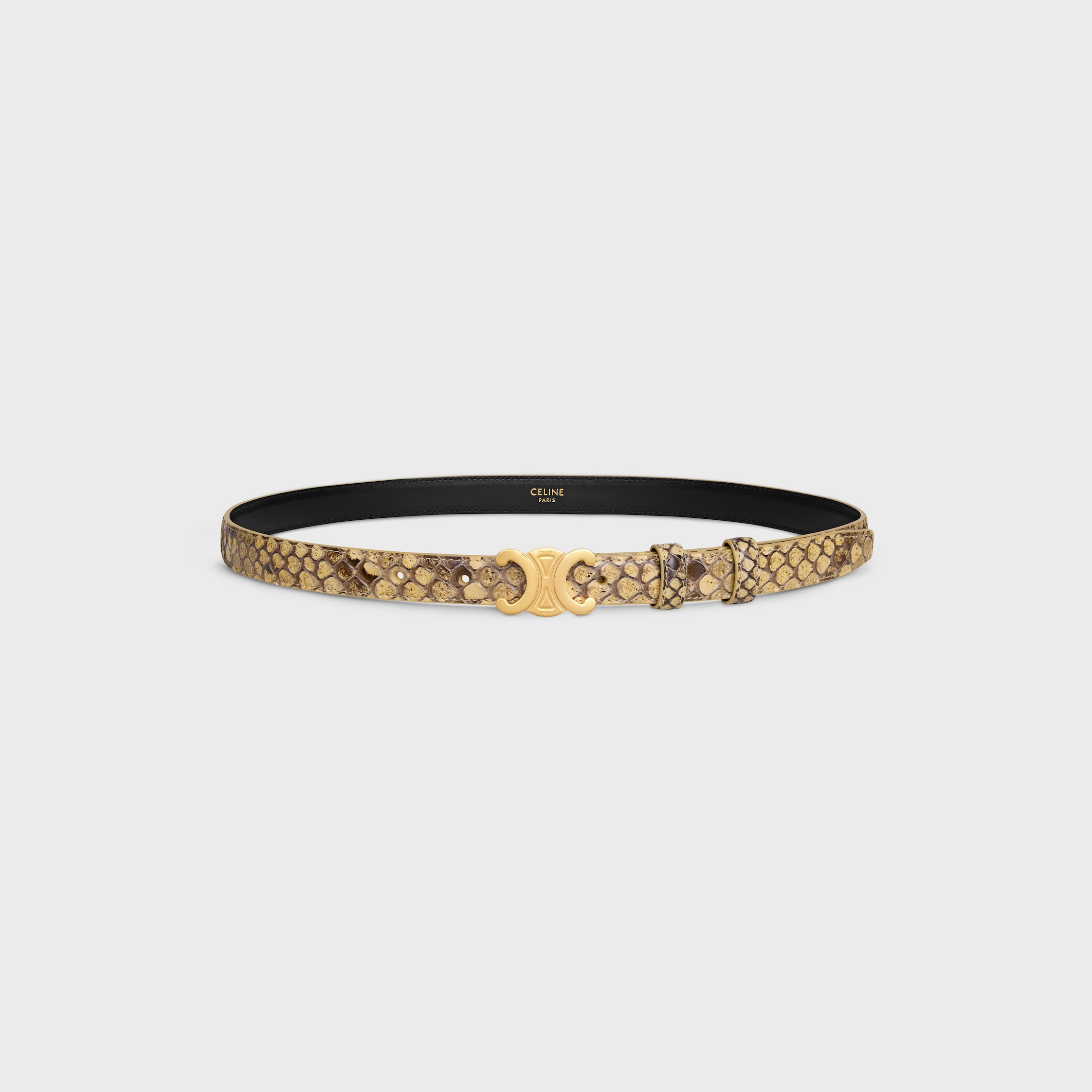 CELINE Triomphe Belt 18MM IN PYTHON